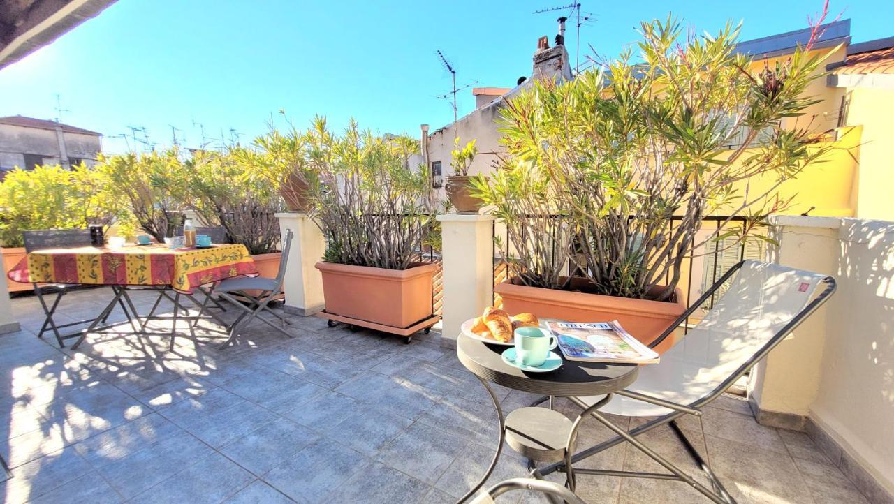 Ze Perfect Place - Appartement De Charme Nicois - 2 Chb & 2 Sdb - Ac - Terrasse - Vieux Nice Buitenkant foto