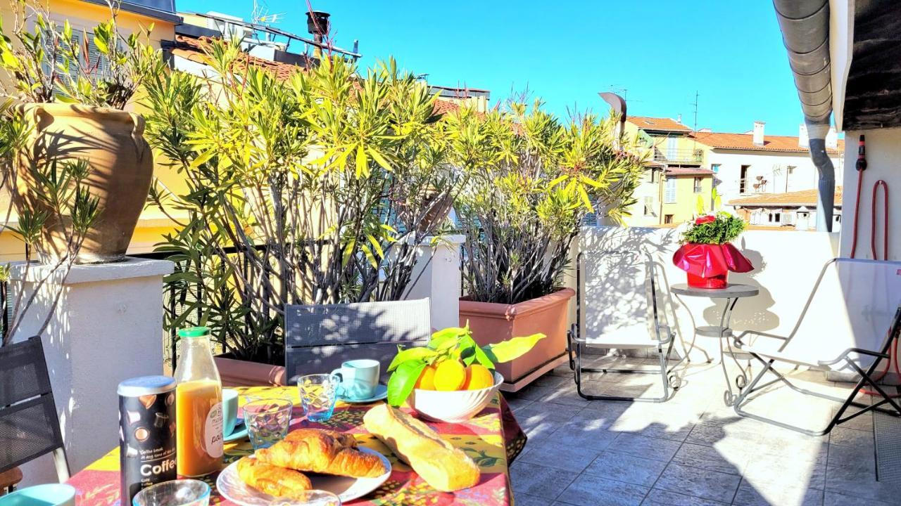 Ze Perfect Place - Appartement De Charme Nicois - 2 Chb & 2 Sdb - Ac - Terrasse - Vieux Nice Buitenkant foto